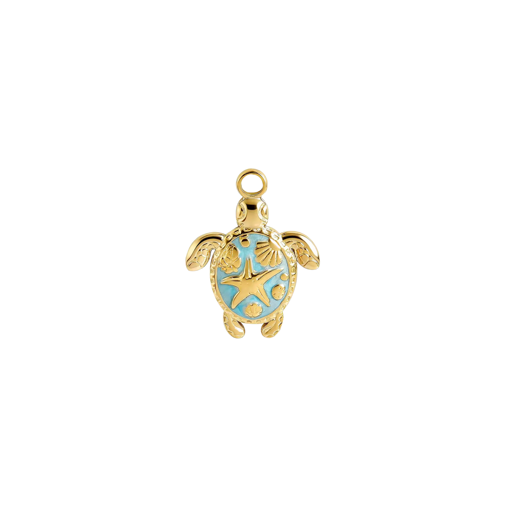 TORTUGA DORADA TURQUESA
