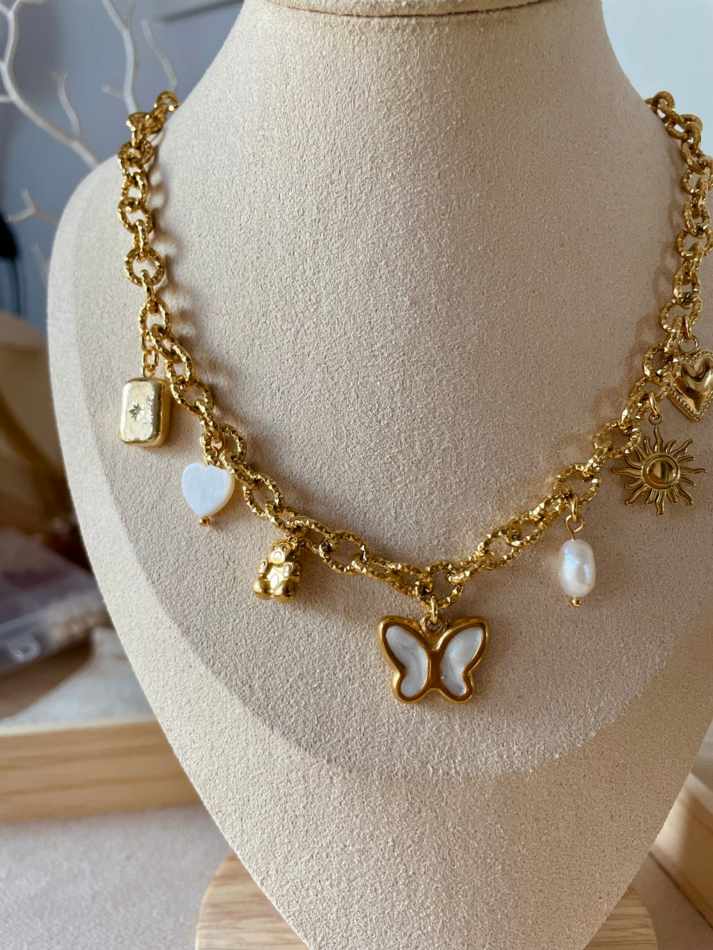 Charm Corazón Nácar