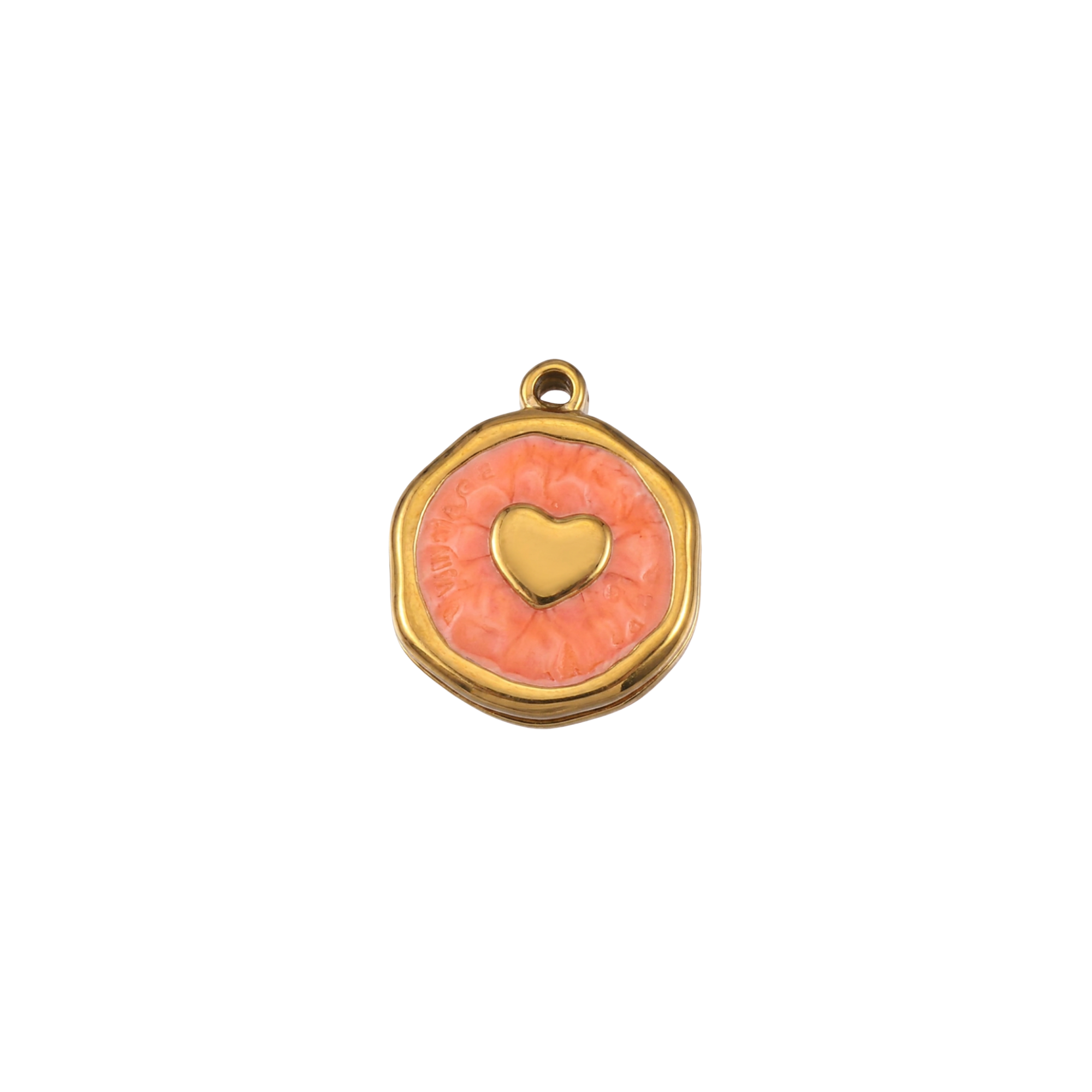 MEDALLA CORAZÓN NARANJA