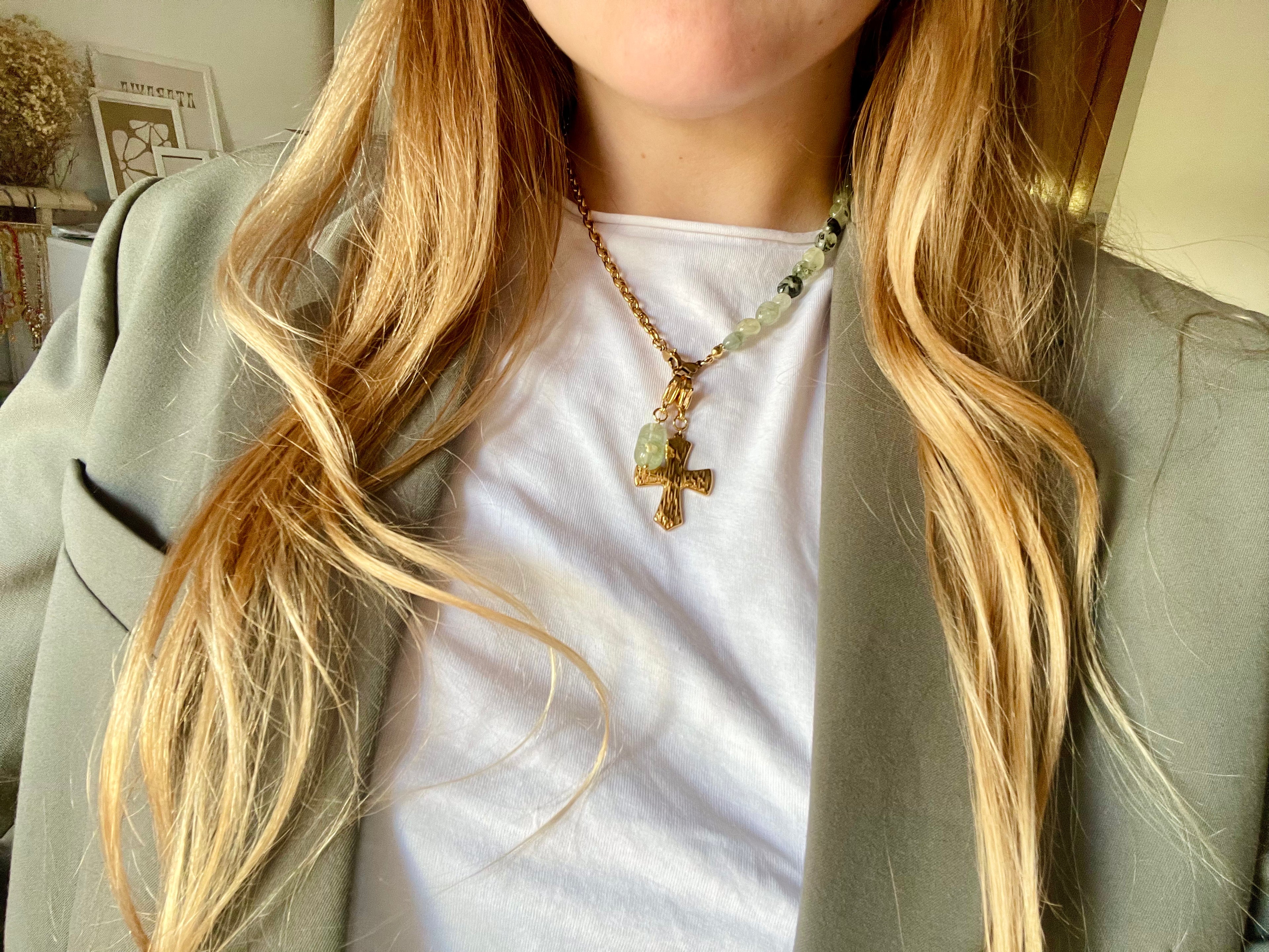 Mitad collar cadenas