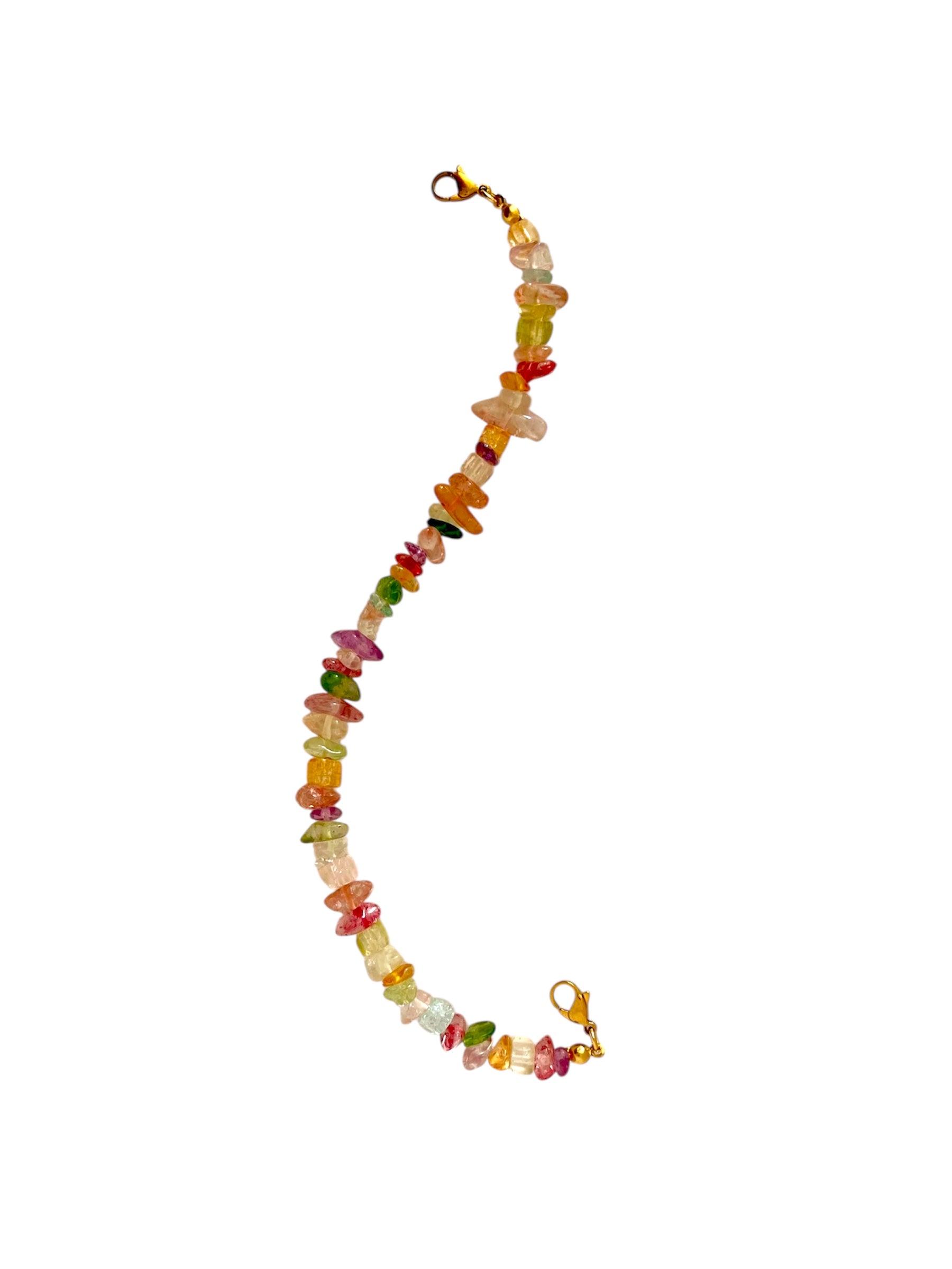 Mitad collar piedras naturales