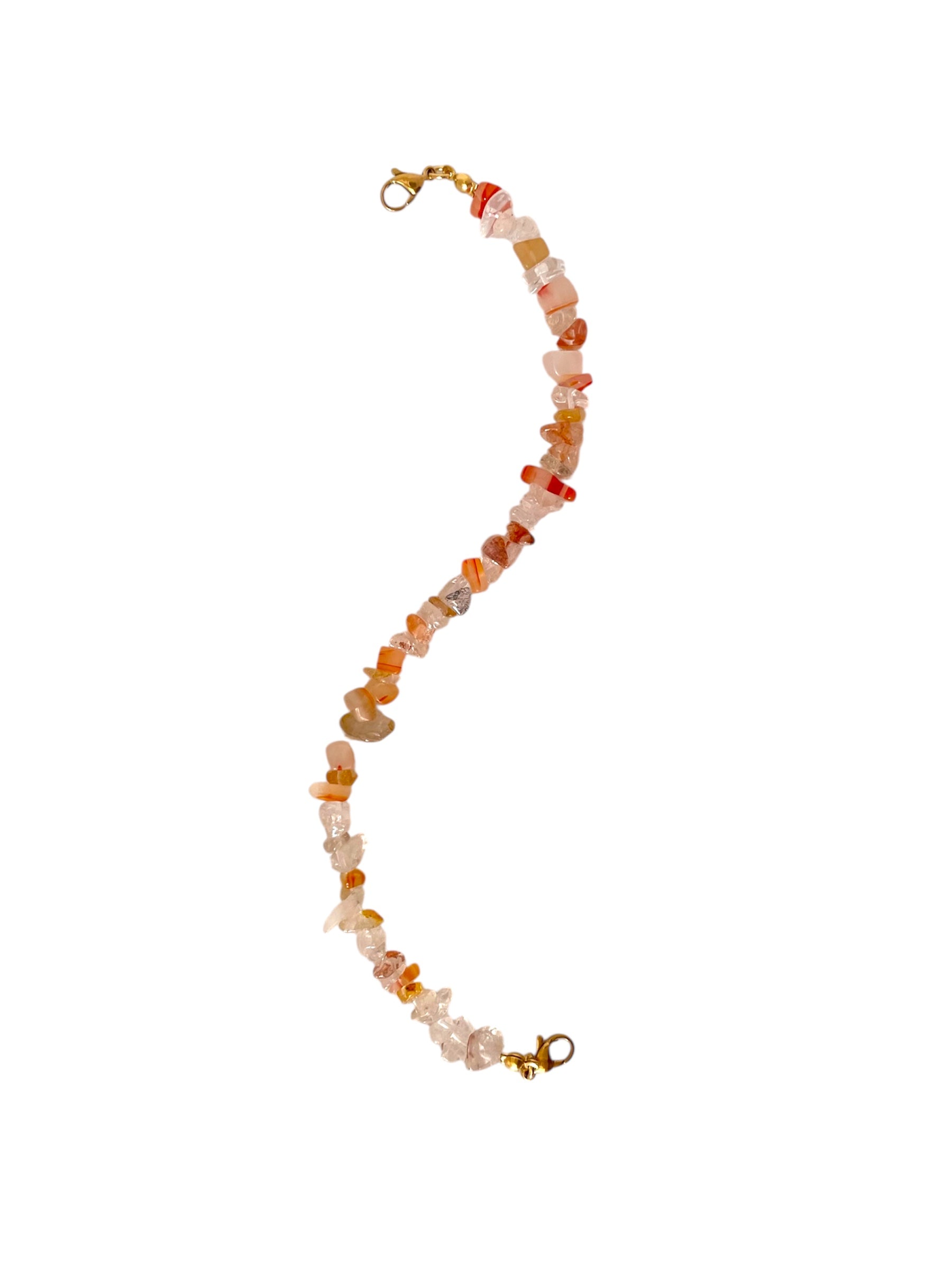 Mitad collar piedras naturales